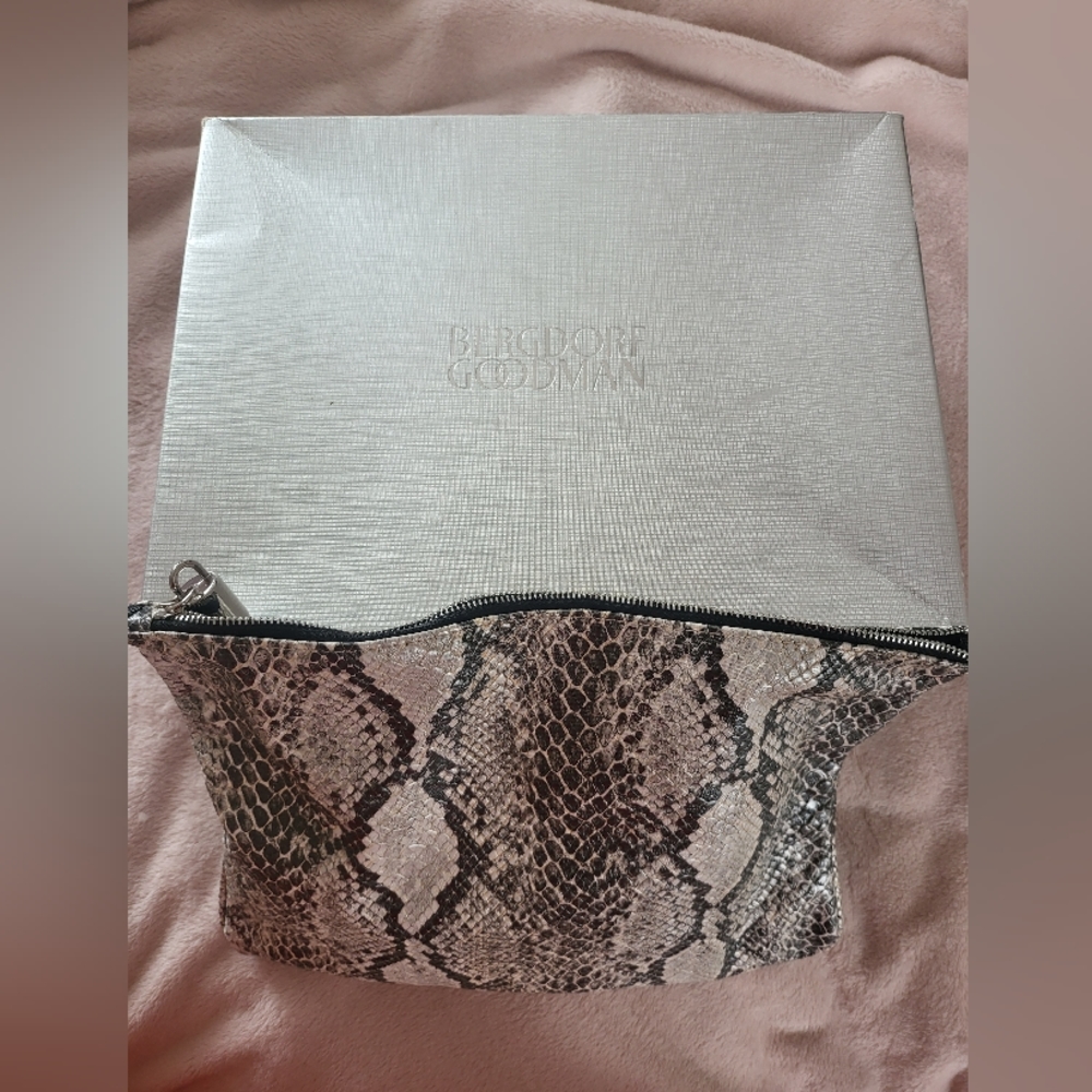 Bergdorf Goodman Snakeskin Clutch